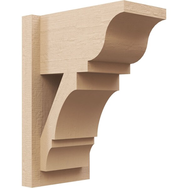 Ekena Millwork 7 1/2-in W x 12-in D x 16-in H Balboa Trad Rough Cedar Woodgrain TimberThane Outlooker, Primed Tan OUTUR075X12X16BOA04RCPR - main